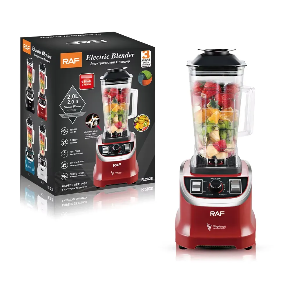 RAF high power blender r2828 red