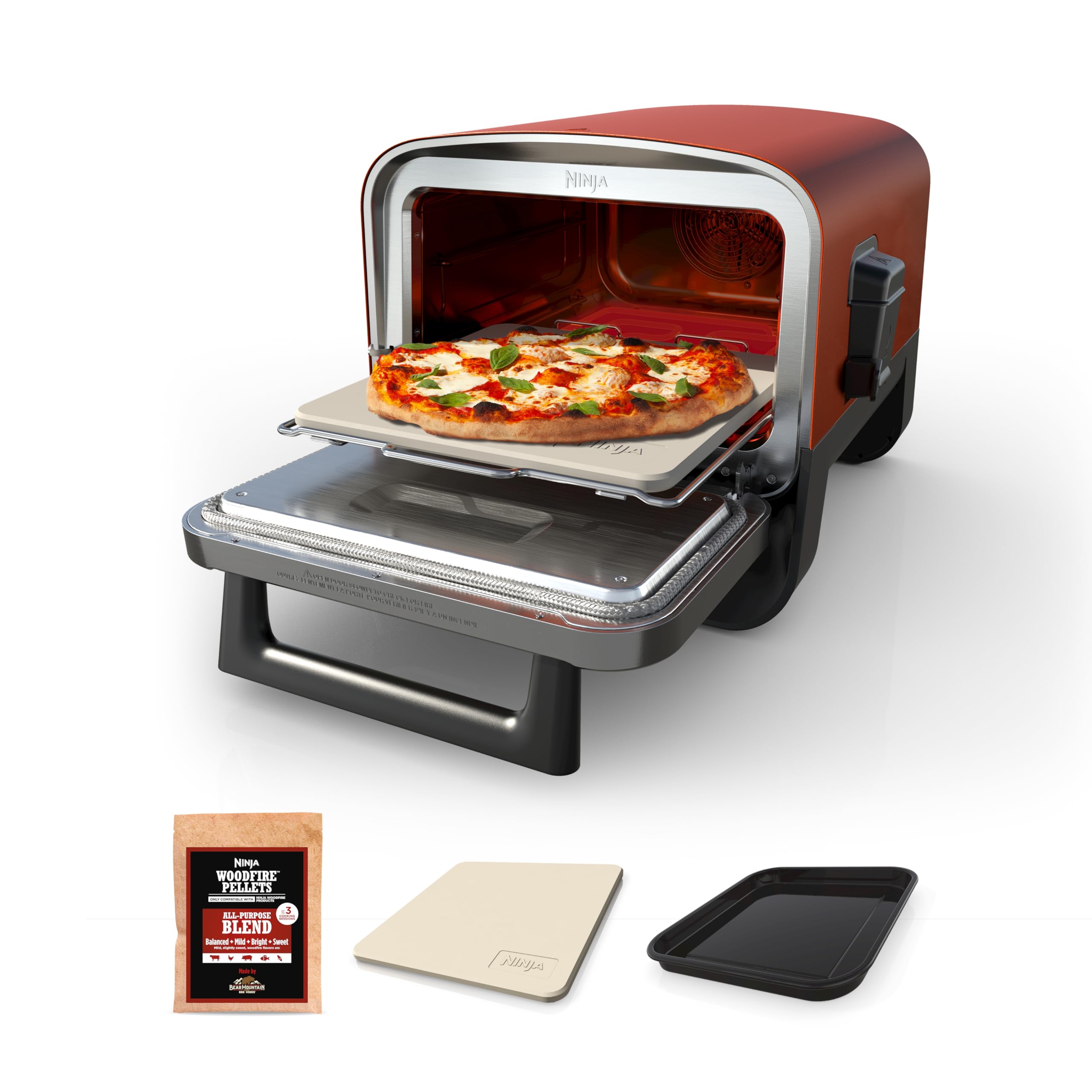 ninja woodfire outdoor pizza oven oo101
