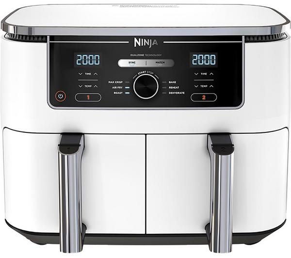 ninja dual air fryer af400uk white